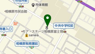 相模原簡易裁判所の地図画像