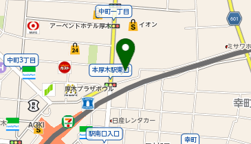 厚木市子ども科学館の地図画像