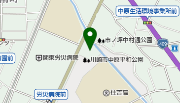 川崎市平和館の地図画像