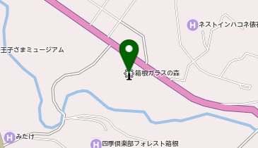 UKAI箱根ガラスの森の地図画像
