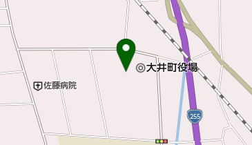 大井町図書館の地図画像