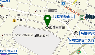 相模原市立図書館の地図画像