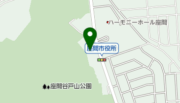 座間市立図書館の地図画像