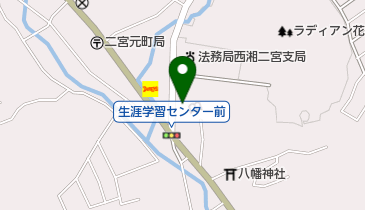 二宮町図書館の地図画像