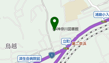 横浜市神奈川図書館の地図画像