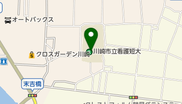 川崎市立看護大学図書館の地図画像