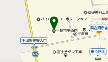 平塚市美術館の地図画像