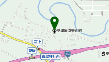 奥津国道美術館の地図画像