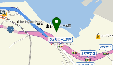 よこすか近代遺産ミュージアムティボディエ邸の地図画像