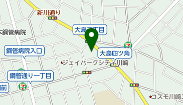 川崎市教育文化会館田島分館の地図画像