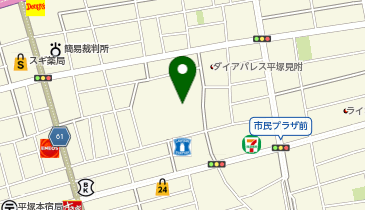 ひらしん平塚文化芸術ホールの地図画像