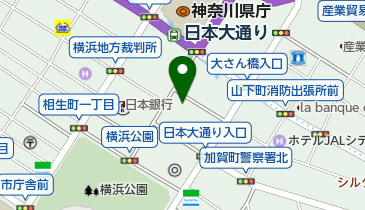 時事通信社横浜総局の地図画像