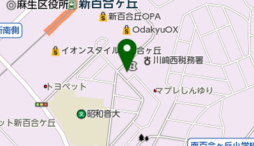 川崎信用金庫新百合ヶ丘支店の地図画像