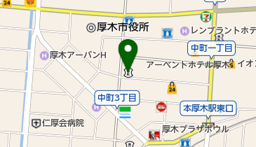 城南信用金庫厚木支店の地図画像