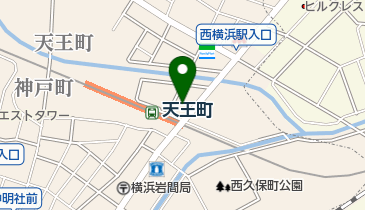 城南信用金庫天王町支店の地図画像