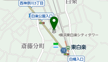 城南信用金庫六角橋支店の地図画像