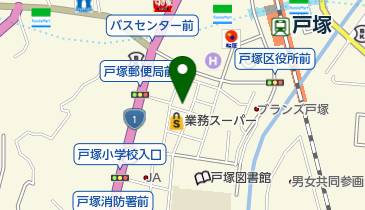 横浜信用金庫戸塚支店の地図画像