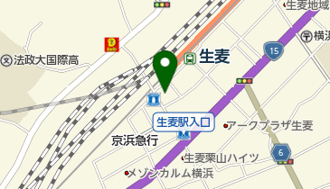 横浜信用金庫生麦支店の地図画像