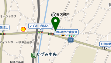 横浜信用金庫いずみ中央支店の地図画像