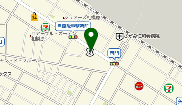 多摩信用金庫矢部支店の地図画像