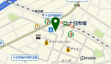 横浜信用金庫十日市場支店の地図画像