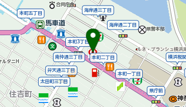 三菱UFJ銀行横浜中央支店の地図画像