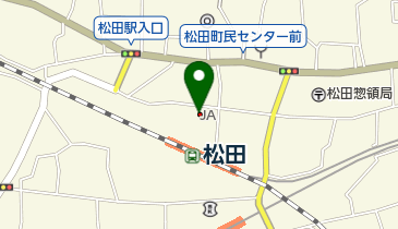 JAかながわ西湘松田支店の地図画像