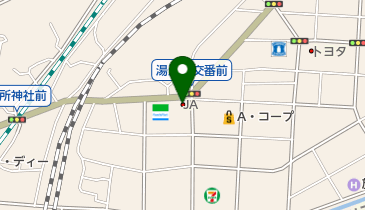 JAかながわ西湘湯河原支店の地図画像