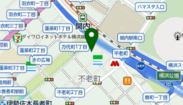 私立関東学院大学横浜・関内キャンパスの地図画像