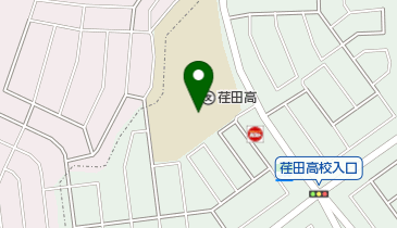 神奈川県立荏田高校の地図画像