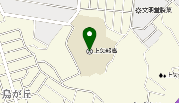 神奈川県立上矢部高校の地図画像