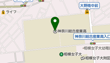 神奈川県立神奈川総合産業高校の地図画像