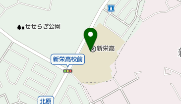 神奈川県立新栄高校の地図画像