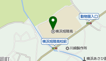 神奈川県立横浜旭陵高校の地図画像