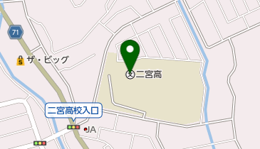 神奈川県立二宮高校の地図画像