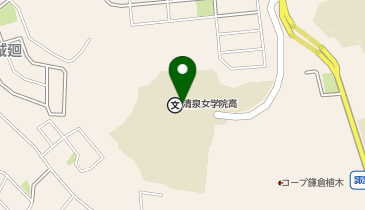 私立清泉女学院高校の地図画像