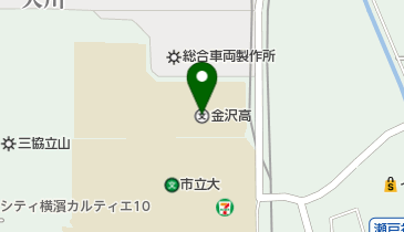 横浜市立金沢高校の地図画像