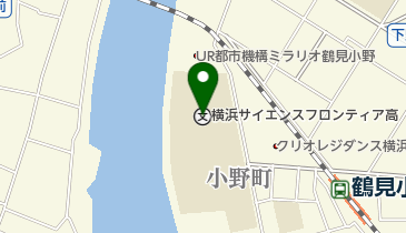 横浜市立横浜サイエンスフロンティア高校の地図画像
