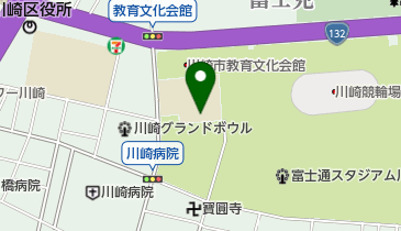 川崎市立富士見中学校の地図画像