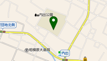 相模原市立内出中学校の地図画像
