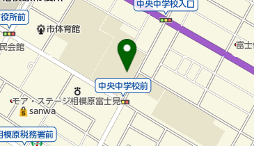 相模原市立中央中学校の地図画像