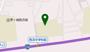 茅ヶ崎市立西浜中学校の地図画像
