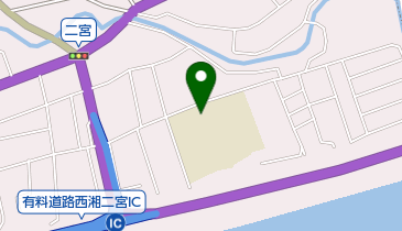 二宮町立二宮中学校の地図画像