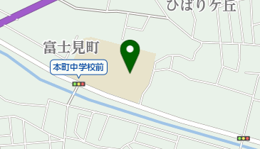 秦野市立本町中学校の地図画像