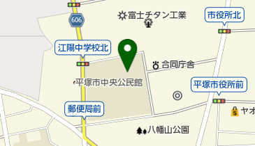 平塚市立江陽中学校の地図画像