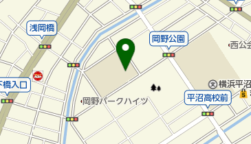横浜市立岡野中学校の地図画像