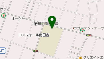 横浜市立日吉台中学校の地図画像