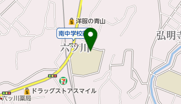 横浜市立南中学校の地図画像