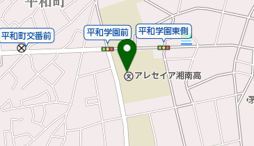 私立アレセイア湘南中学校の地図画像