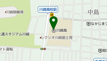 川崎市立川崎高校附属中学校の地図画像